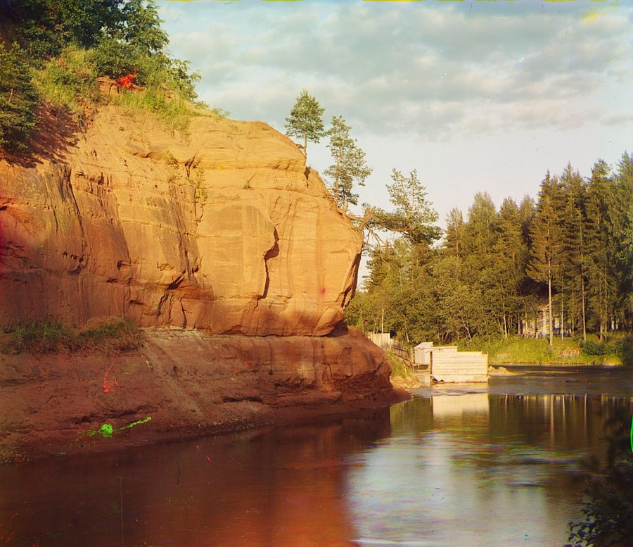 На реке Оредеж, Ленинградская область. <br>