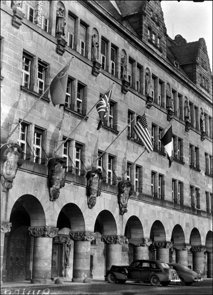 Здание Дворца Юстиции, где проходил Нюрнбергский процесс