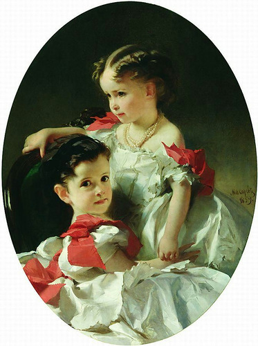 И.К. Макаров. Портрет Марии и Софьи Перовских. 1859 год.jpg