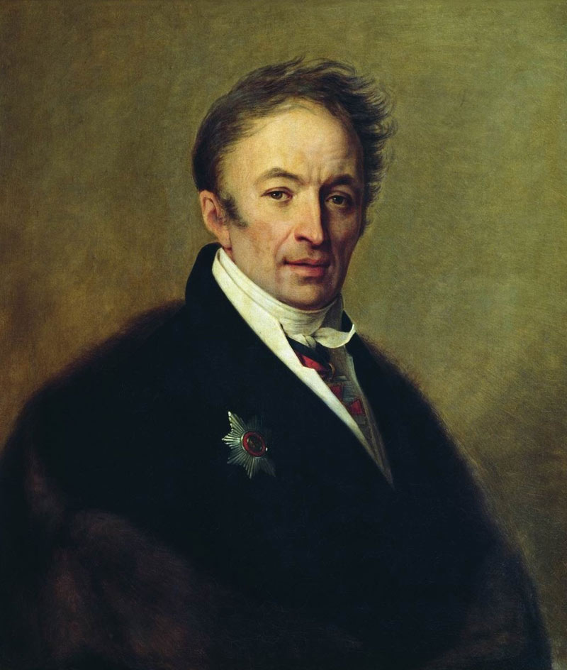 Портрет Н. М. Карамзина, 1828 г. А. Г. Венецианов.