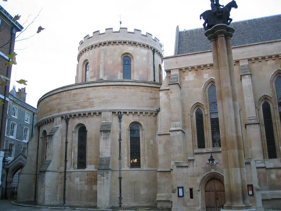 Церковь тамплиеров в Лондоне. Современное фото.