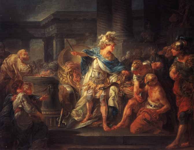 8.jpg «Александр перерубает гордиев узел» Ж.-С. Бертелеми.