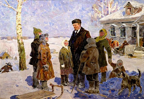 4 Ленин с детьми. Худ. Карякин Н.П. конец 1950-х.jpg
