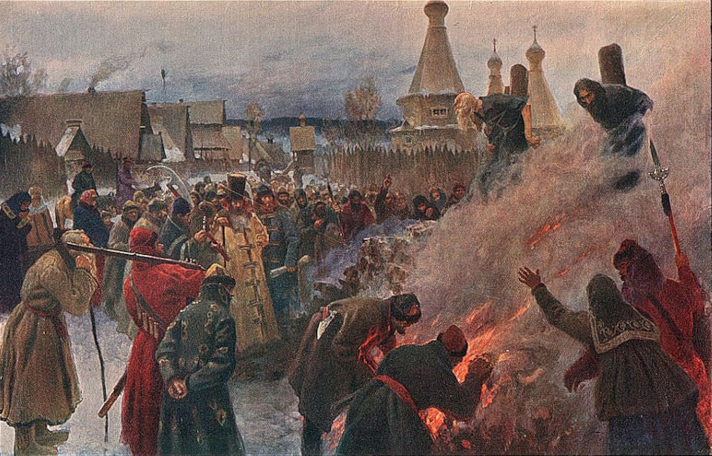 Мясоедов П. Е. «Сожжение протопопа Аввакума», 1897.