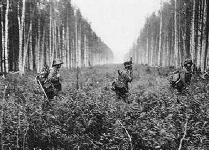 Финские солдаты пересекают границу с СССР, 1941.jpg