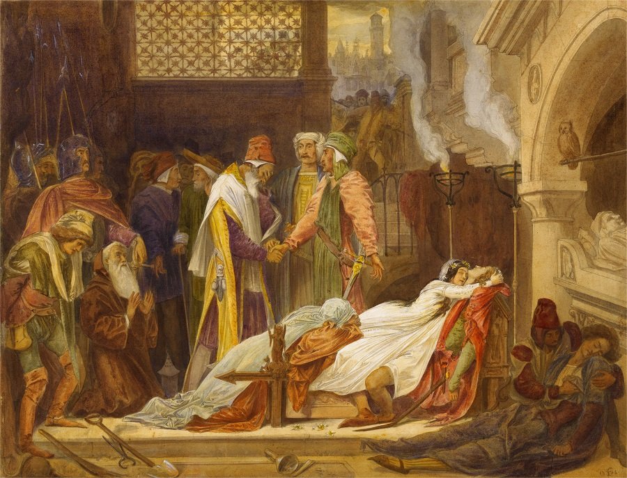 «Ромео и Джульетта» Фредерик Лейтон, 1854 год.jpg