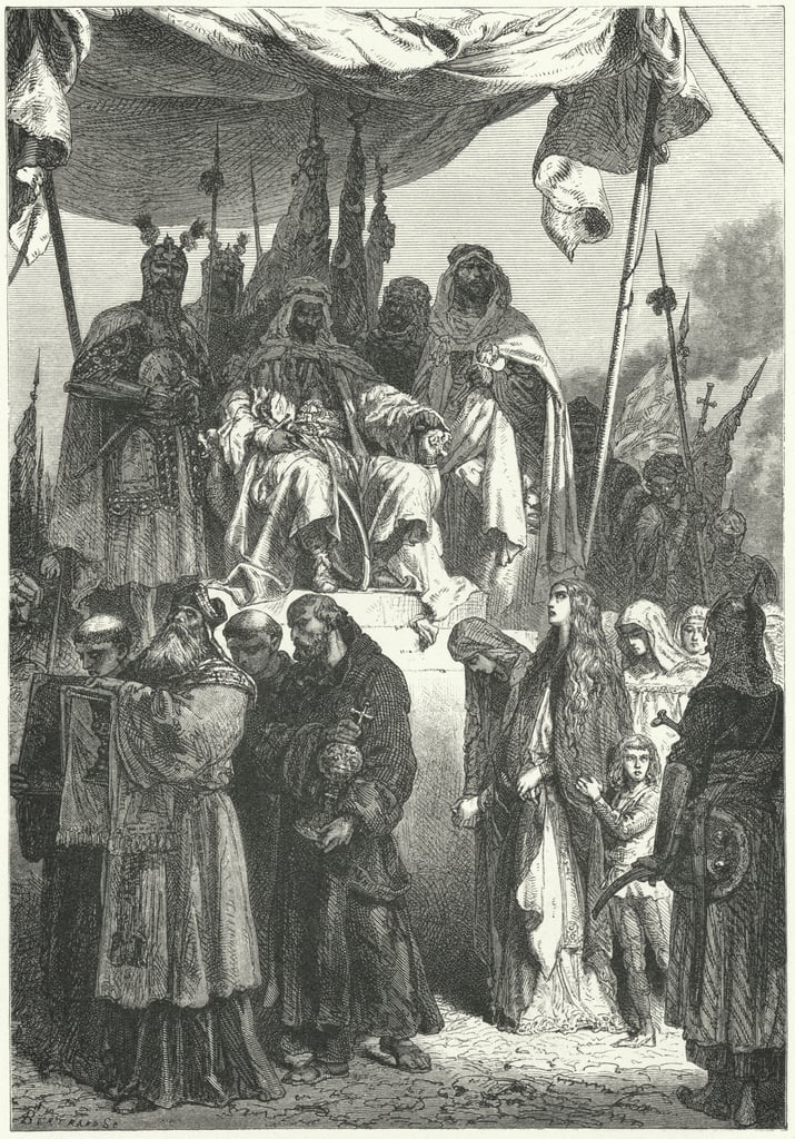 Христиане Иерусалима перед Саладином. Альфонс де Невиль, 1883 год. («Дилетант») фото 1.jpeg