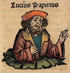 Папирий Курсов в представлении миниатюриста 15-го века. (Wikimedia.Commons) 4.png