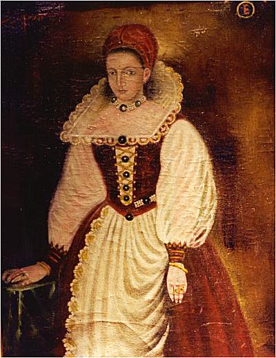 Копия потерянного в 1990-е годы оригинального портрета Елизаветы Батори (1585 год).jpg