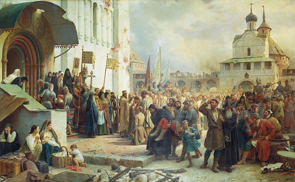 Верещагин “Осада Троице-Сергиевой лавры”, 1891. (ru.wikipedia.org) Иллюстрация 1.jpg