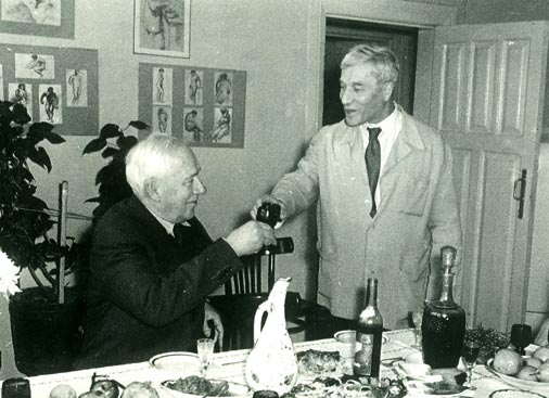 с Корнеем Чуковскии 1958 в день присуждения премии.jpg