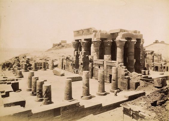 2_Koum Ombus vue du temple apres 1862.jpg