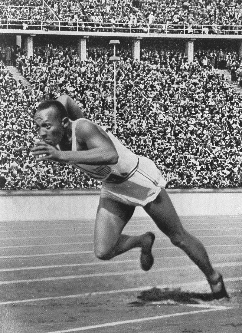 Джесси Оуэнс на Олимпиаде 1936 года