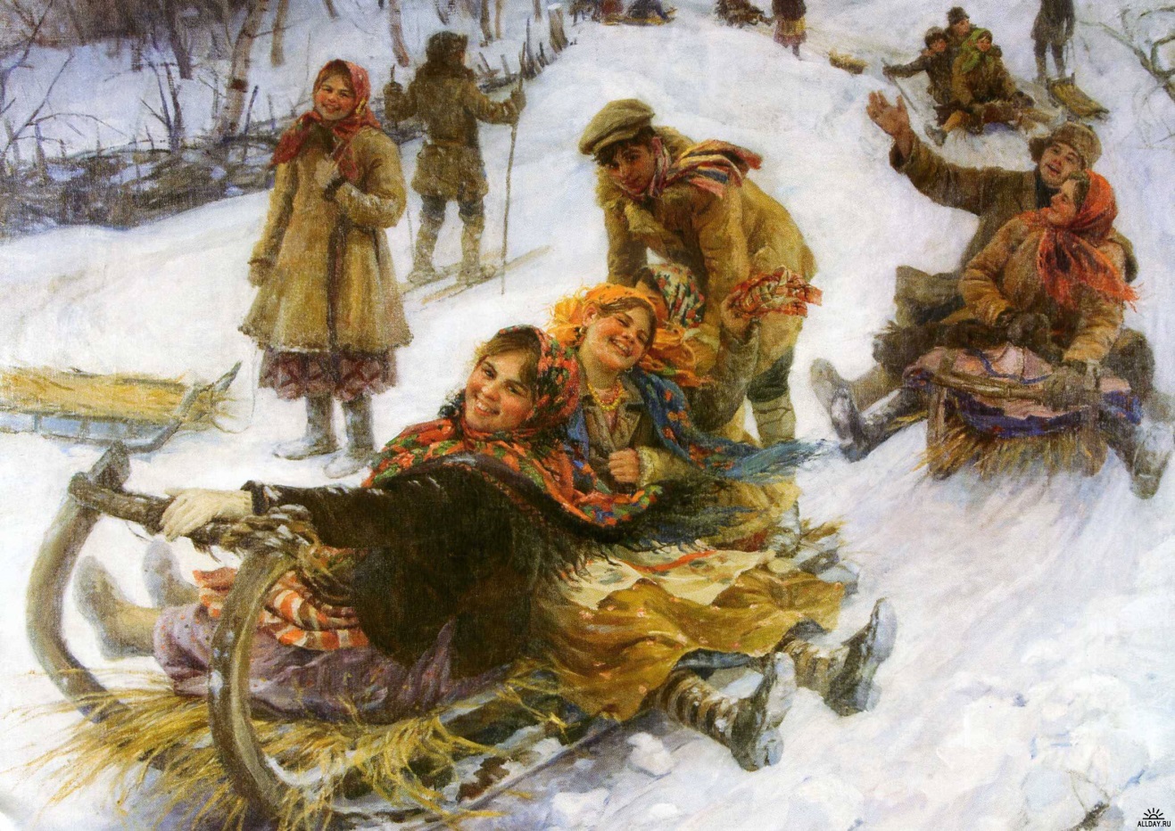 Зимние забавы на руси доклад 9174
