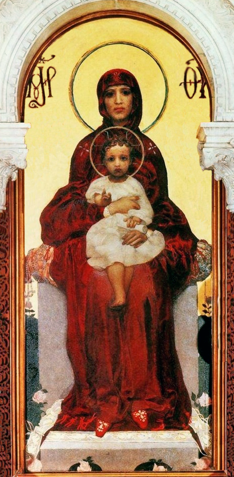«Богоматерь с младенцем», 1884−1885&nbsp;гг. М. А. Врубель.