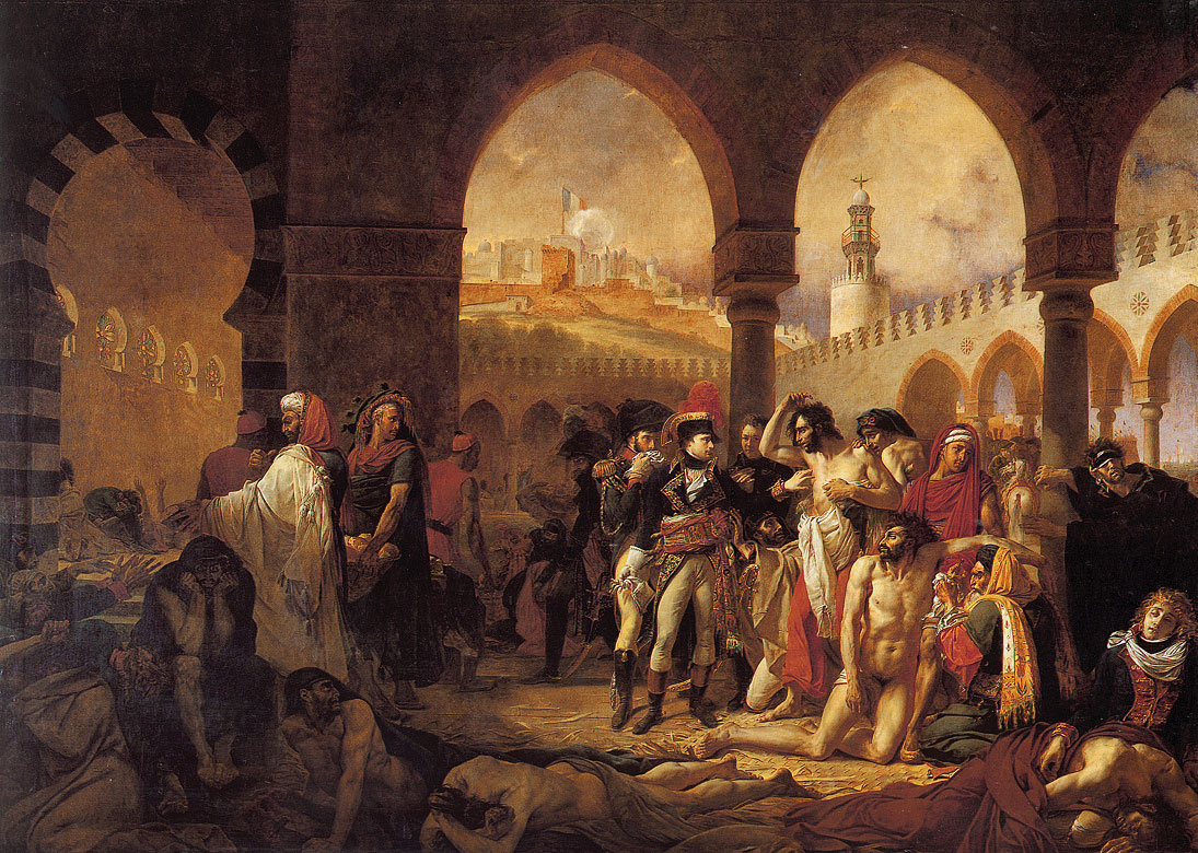 Антуан Гро Наполеон Бонапарт посещает замученных в Яффе.jpg