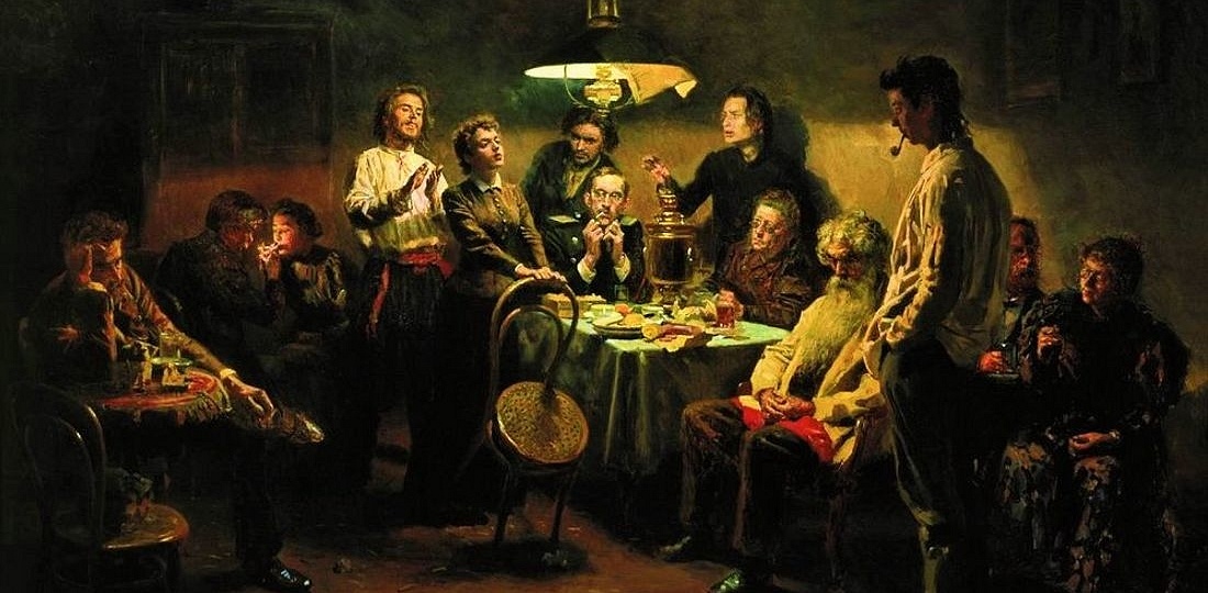 В.Е. Маковский Вечернее общество, 1875.jpg