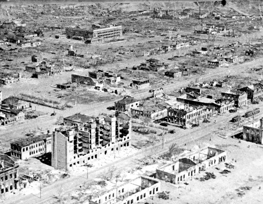 Разрушенный Сталинград.