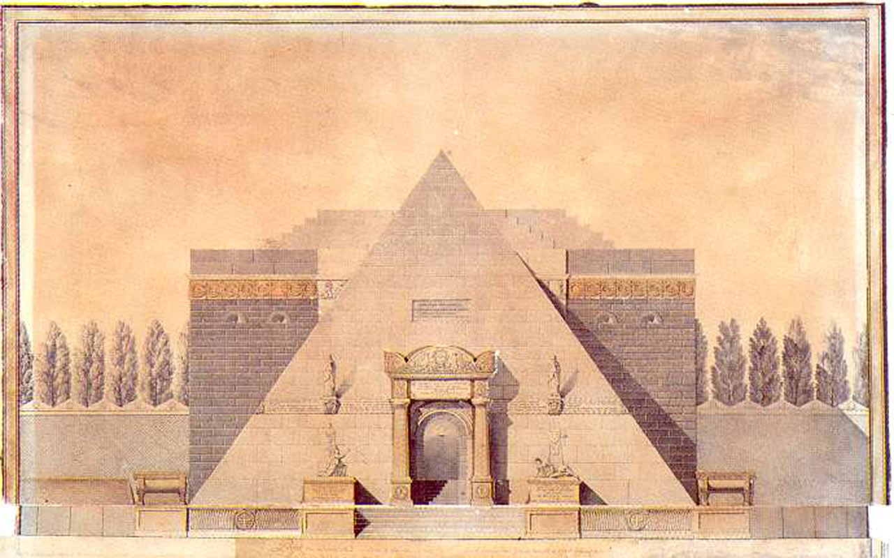 Проект мемориала жертвам террора в Лионе, 1814&nbsp;г.