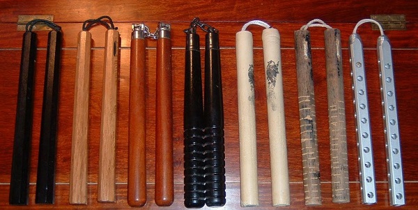 Различные виды нунчаку. <br>