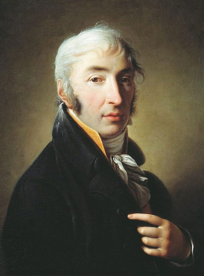 Портрет Н. М. Карамзина, 1805 г. Джованни Батиста Дамон Ортолани.