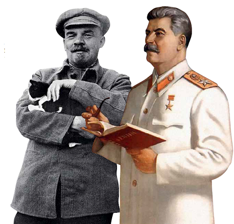 Ленин с кошкой и Сталин с книгой Ленина.png Ленин с кошкой и Сталин с книгой Ленина.png