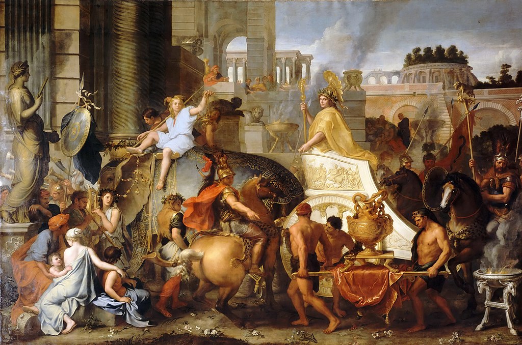 9 Александр вступает в Вавилон. Лебрен ок. 1664 года..JPG
