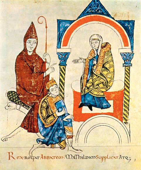 Генрих обращается к Матильде Тосканской и Гуго Клюнийскому. (wikipedia.org) Фото 5.jpg