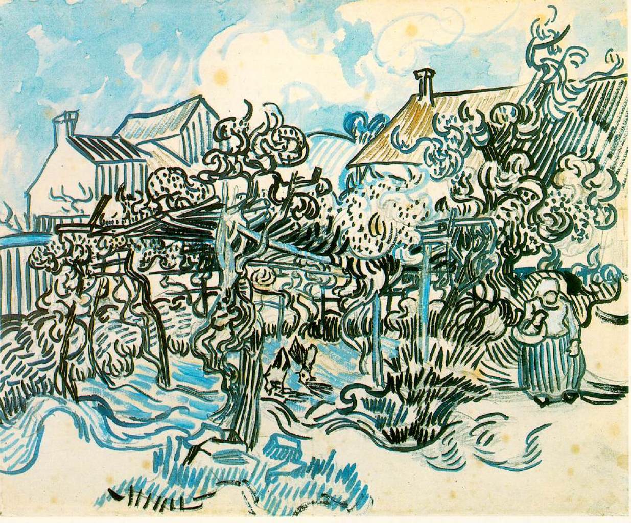 Старыи виноградник и крестьянка 1890 .jpg