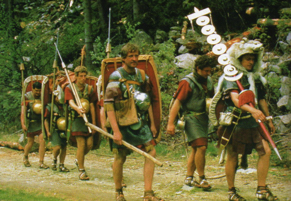 «Римляне» на марше. Исследовательский эксперимент 1985&nbsp;г.