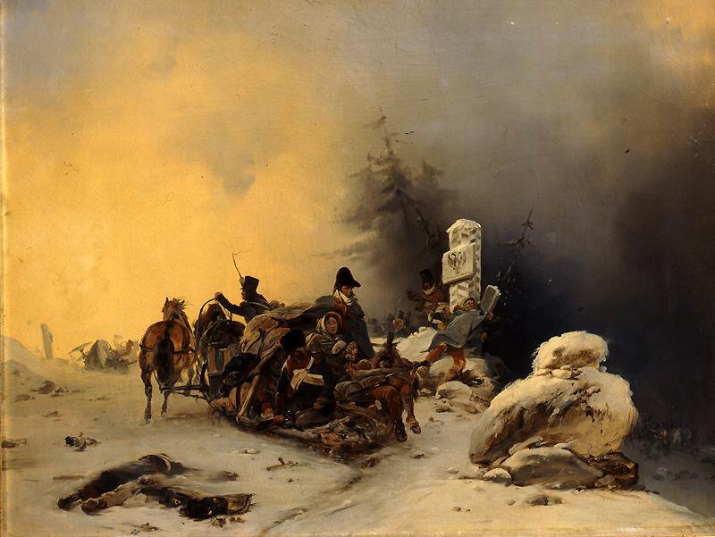Богдан Виллевальде Отступление французов из России (1846).jpg