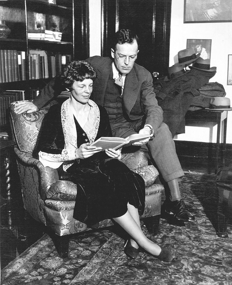 Амелия Эрхарт с мужем Джорджем Путнамом, 1931 год.jpg