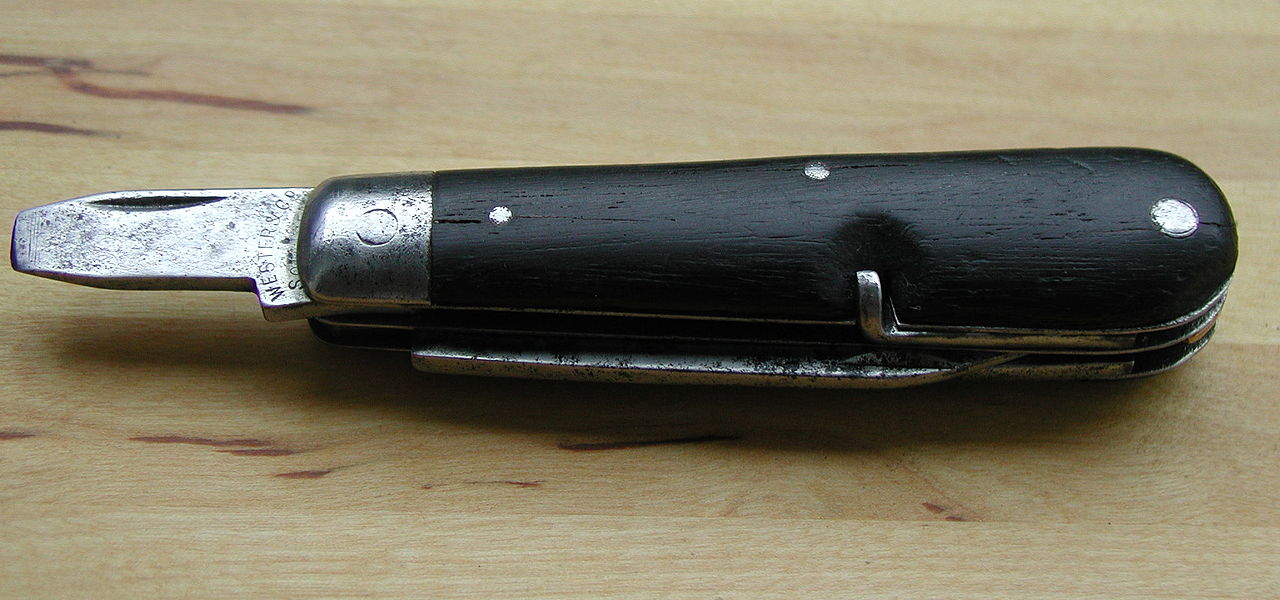 Фото 1. Армейский нож произведенный в городе Золинген 1890 года..JPG