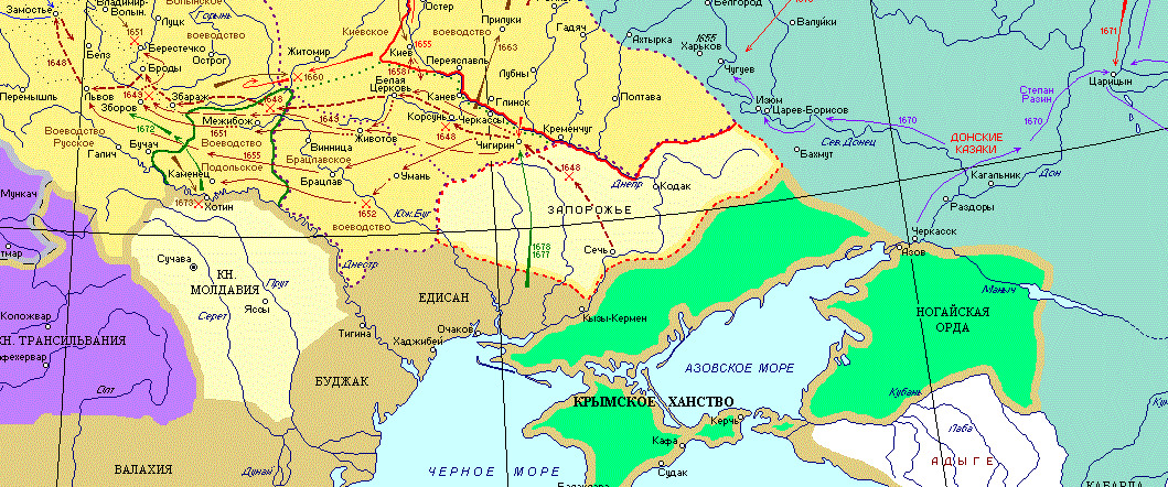 Украина после 1667 года. (pinterest.com) Рис.1-0000.jpg