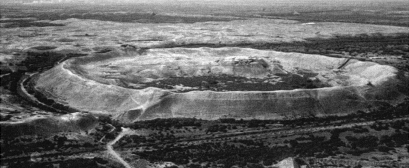 Эрк-Кала, крепость, построенная 2500 лет назад в Мерве и очевидно ставшая прототипом "круглого города" Багдада халифа аль-Мансура в 762 году