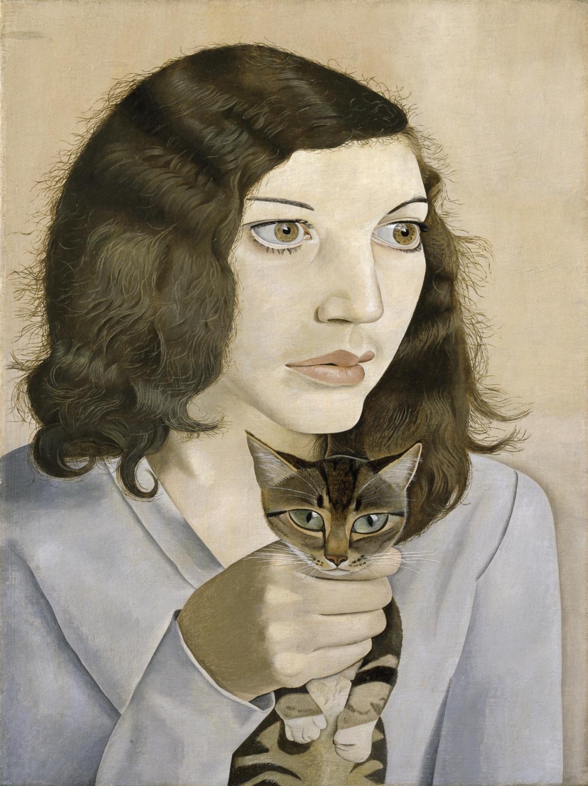 Люсьен Фрейд Девушка с котенком 1947 Tate The Lucian Freud Archive _ Bridgeman Images_.jpg