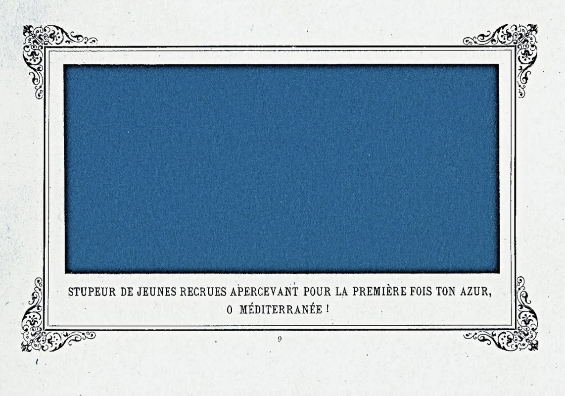«Оцепенение новобранцев, впервые увидевших лазурь Средиземного моря», 1884.