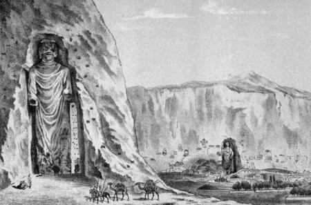 Бамианские статуи. Иллюстрация 1885 года