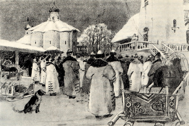 Новгородское вече. Картина А. П. Рябушкина, конец XIX века. (ru.wikipedia.org) 3.jpg