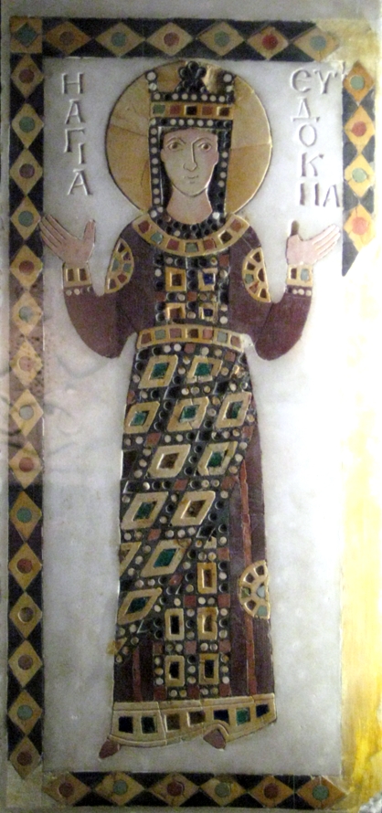Икона императрицы Евдокии (X век). Источник: wikipedia.org Пульхерия 3.jpg