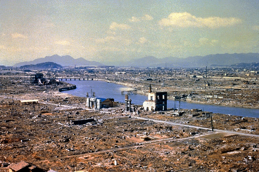 Разрушенная Хиросима.