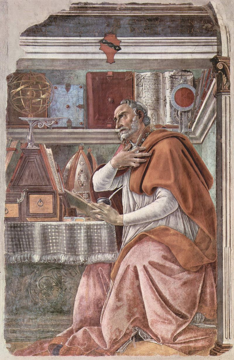 8 Святой Августин в келье 1480.jpg