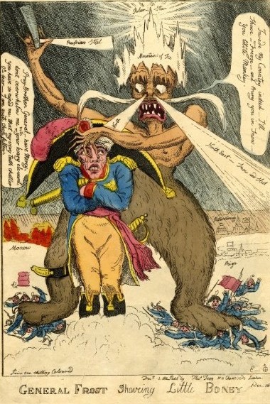 Фото 2. Британская карикатура Генерал Мороз_ бреющий маленького Бони.jpg