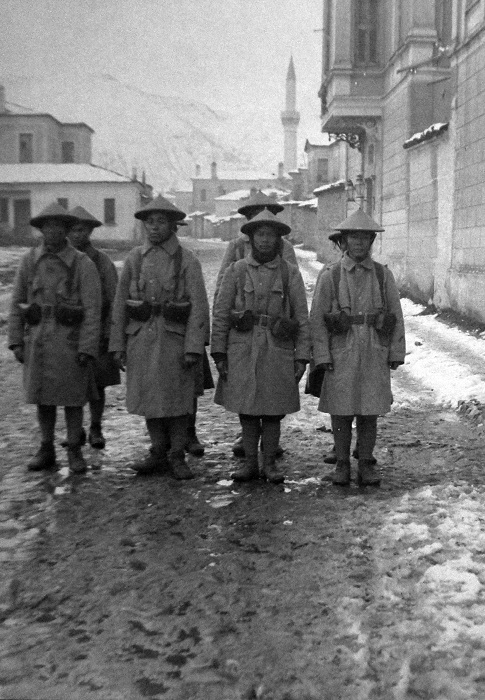 Вьетнамские солдаты в Албании. 1917 год.