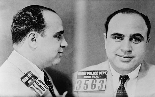 Снимок Аль Капоне, пойманного полицией Майами, 1931.jpg