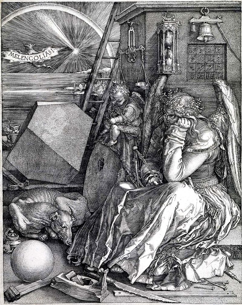 ФОТО -Меланхолия I-, гравюра Альбрехта Дюрера, 1514.jpg