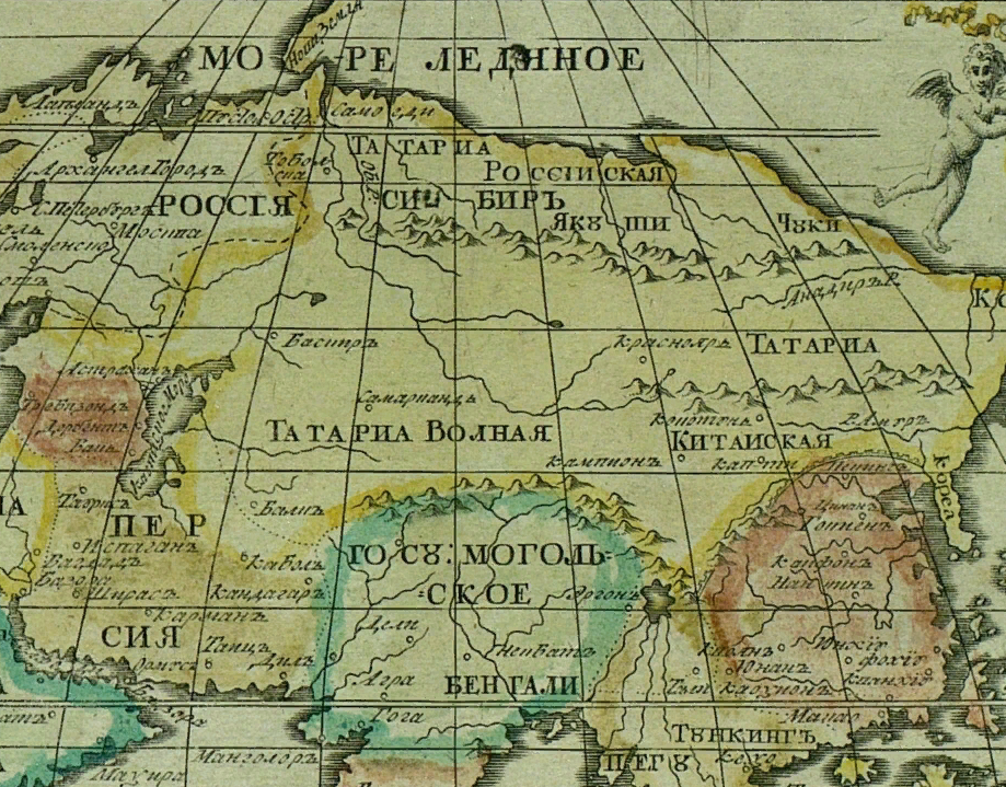 Карта Азии 1737 г.