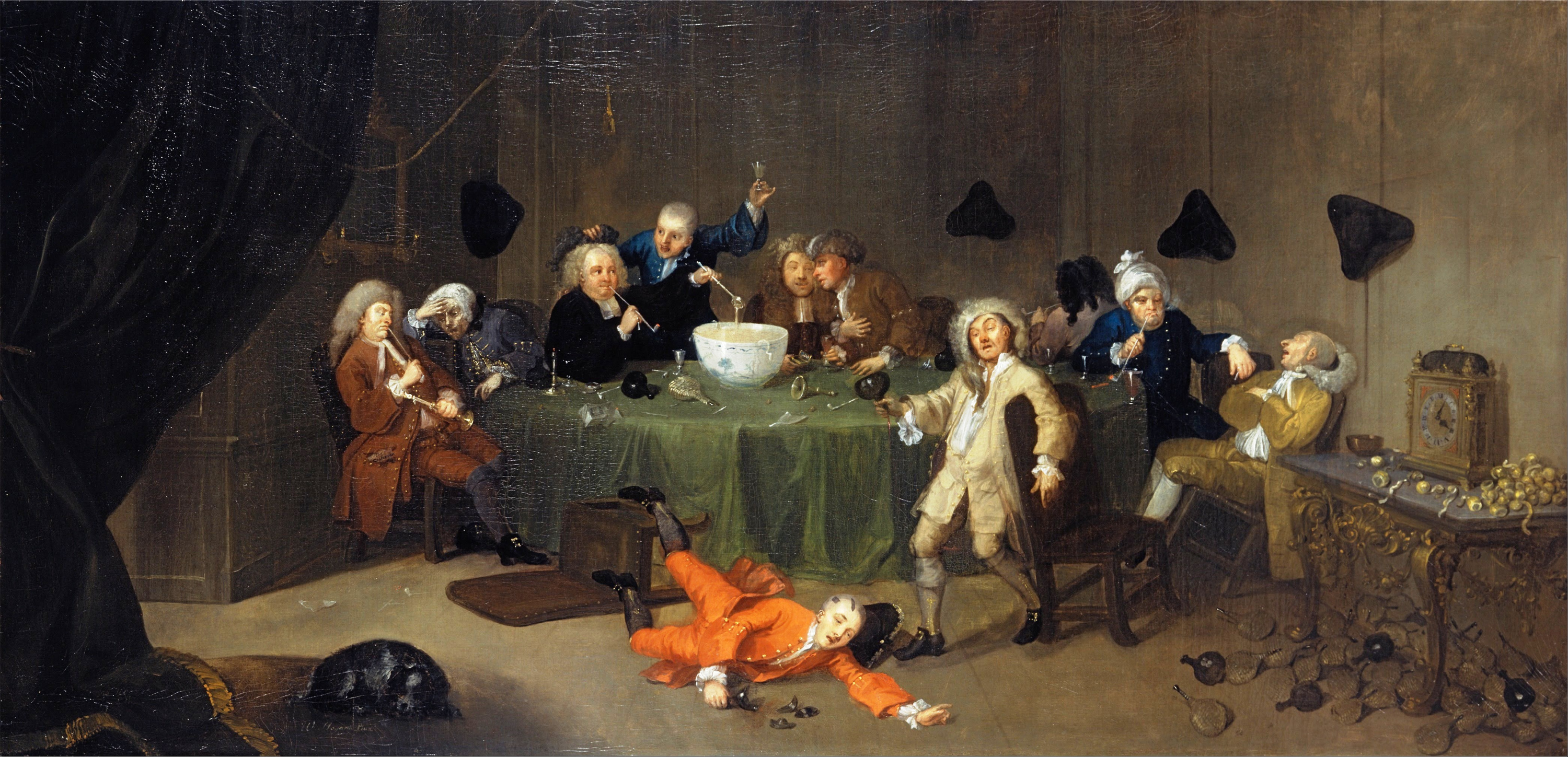 Уильям Хогарт. Полуночная беседа в современном вкусе 1732...jpg