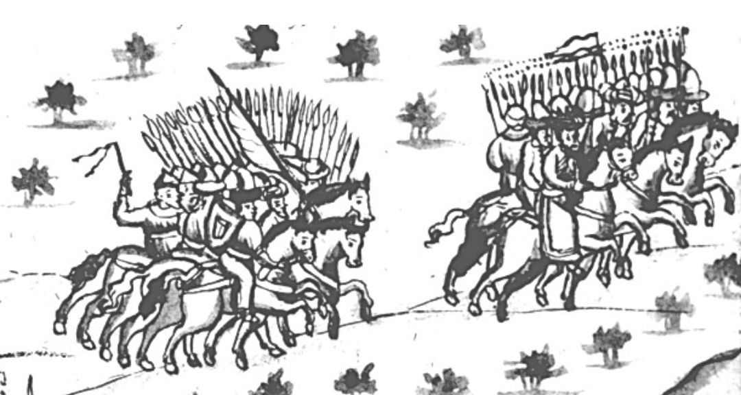 Бегство Кучума из Искера. Иллюстрация из Кунгурской летописи. (wikipedia.org) Снимок экрана 2019-12-05 в 9.26.35.png