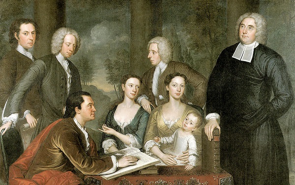 Джордж Беркли с товарищами и&nbsp;семьей.